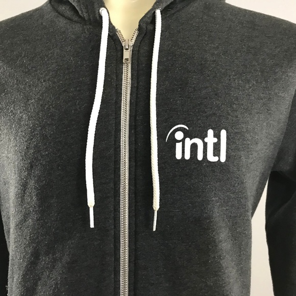 Int'l Indeed fleece full zipper hoodie front pouch unisex - Picture 4 of 8